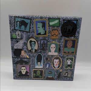 Spooky Themed Puzzle with Illustrated Characters